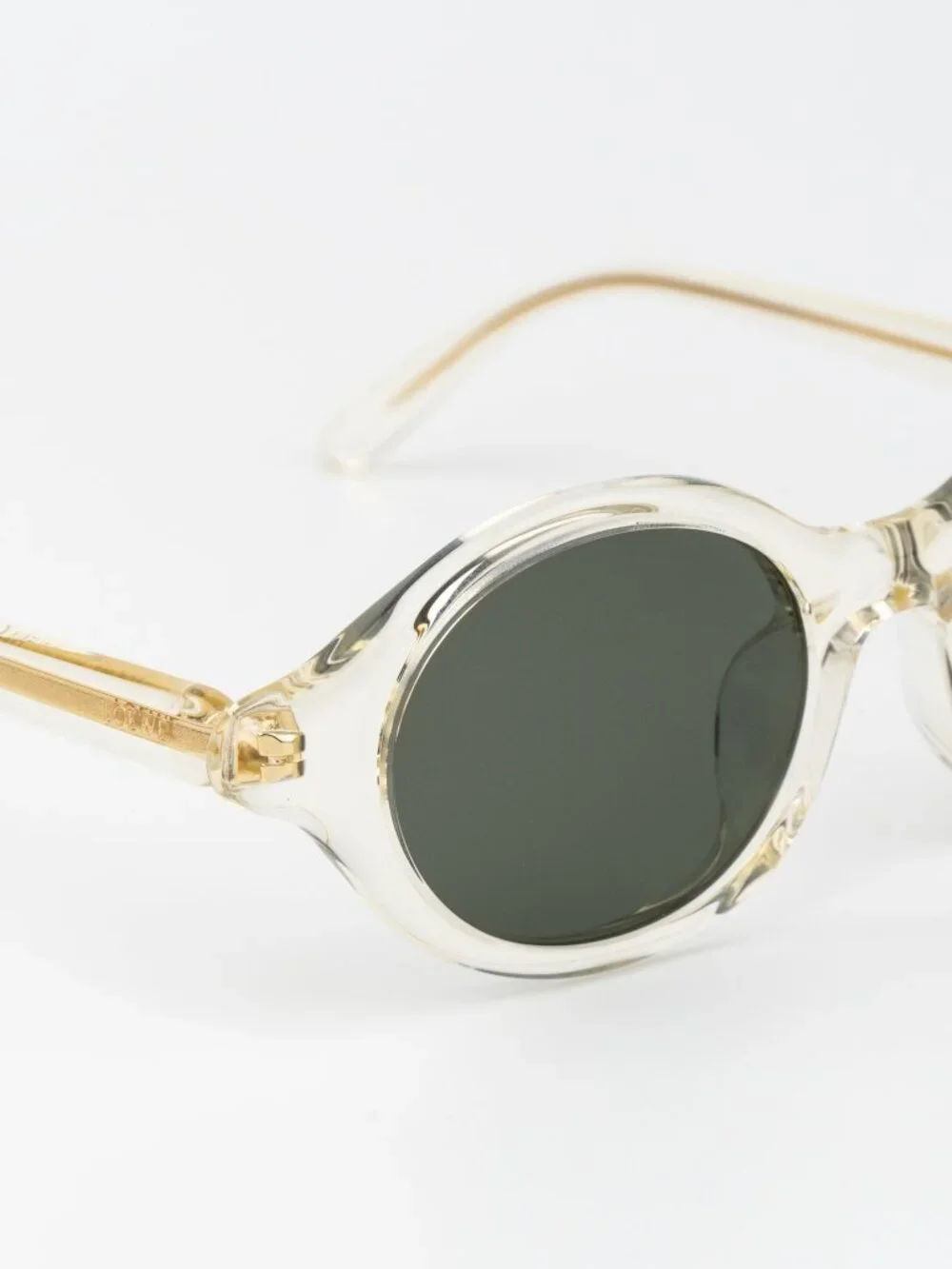 Loewe Women Sunglasses Pale Yellow Green Round LW40162U 57N NEW AUTHENTIC
